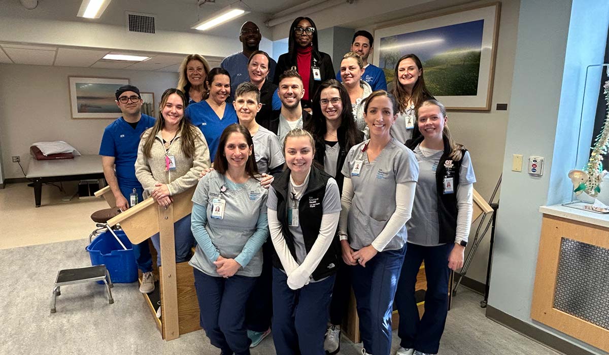Members of the care team at YNHH’s Intensive Rehabilitation Unit
