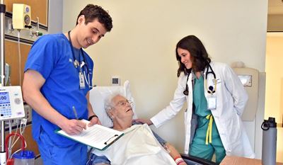 Ian Chapelle-Conklin, RN, (left) and Paula Watts-Wojcik, DO
