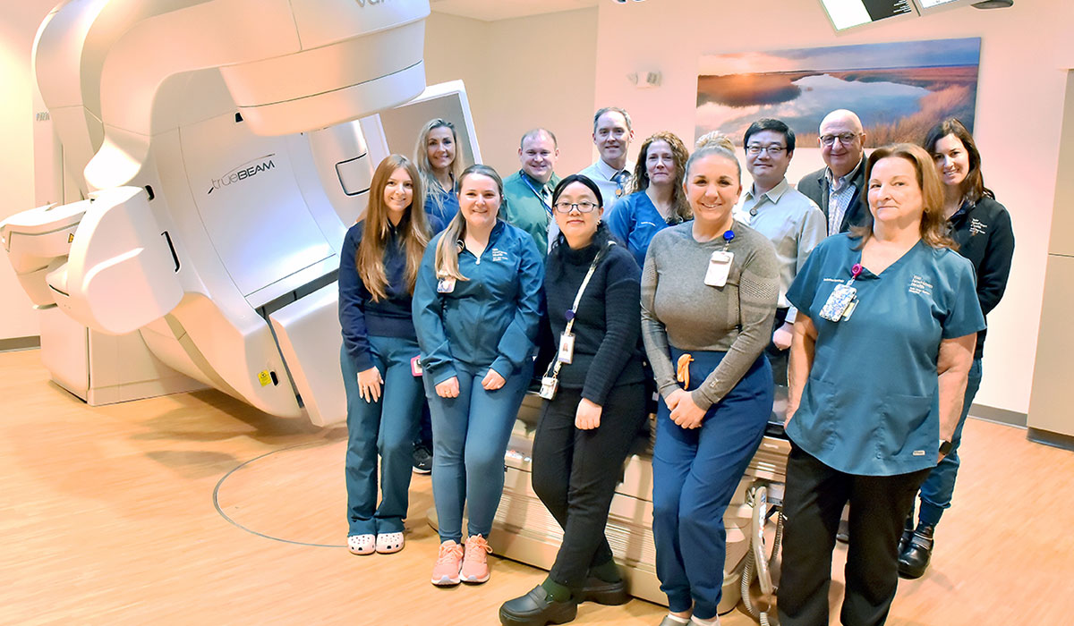 Members of the Radiation-Oncology team at Smilow Cancer Hospital at Waterford
